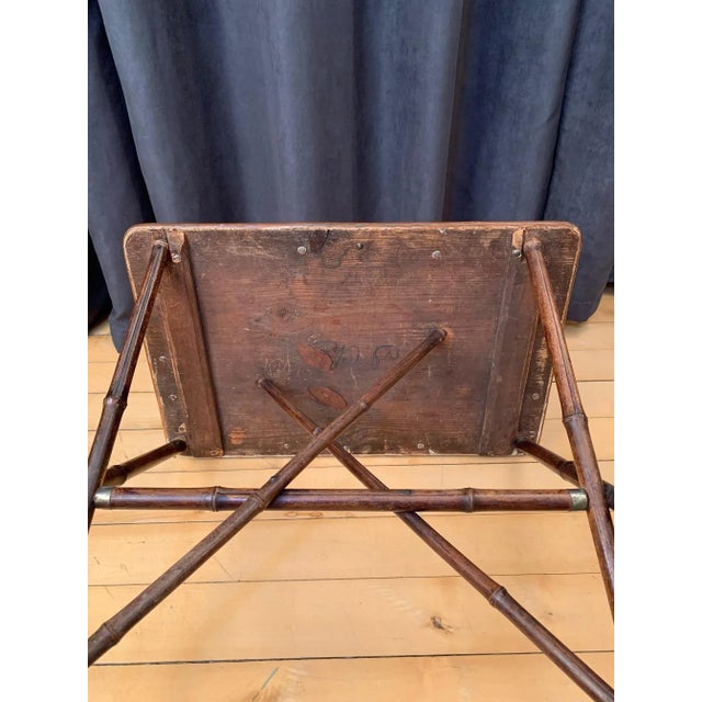 English Bamboo Side Table, 1920s For Sale - Image 12 of 16