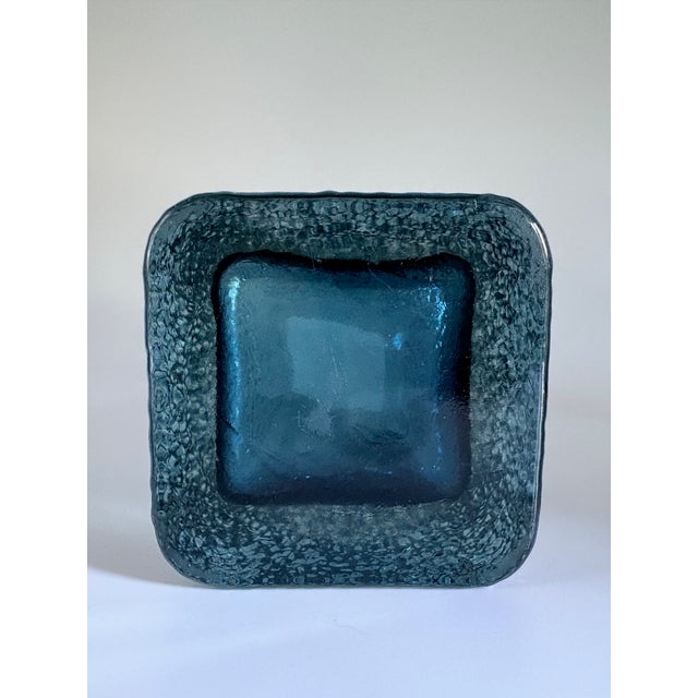 Glass Mid-Century Modern Scandinavian Ice Glass Pillar Vase by Glimma Glasbruk, 1960s For Sale - Image 7 of 10