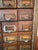 American Antique 32-Drawer Oak Hardware Parts Cabinet by W.C. Heller Co. For Sale - Image 3 of 17