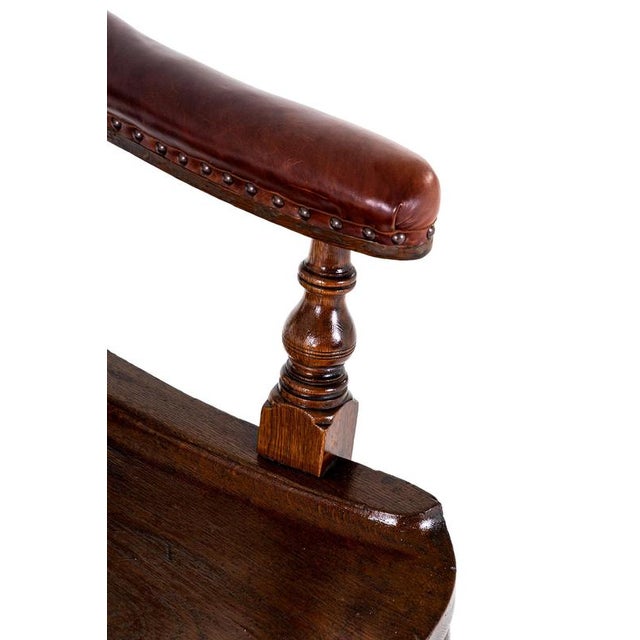 Scottish Oak Ecclesiastical Chair For Sale - Image 10 of 11