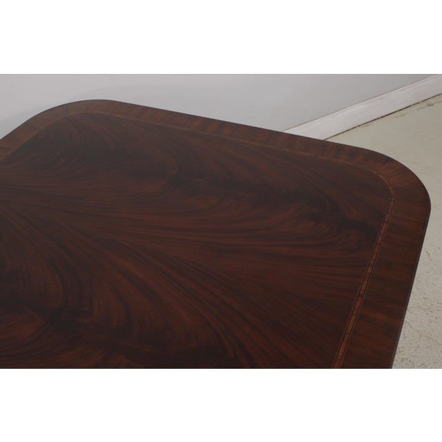Brown Henkel Harris Mahogany 2276 Double Pedestal Dining Table For Sale - Image 8 of 18