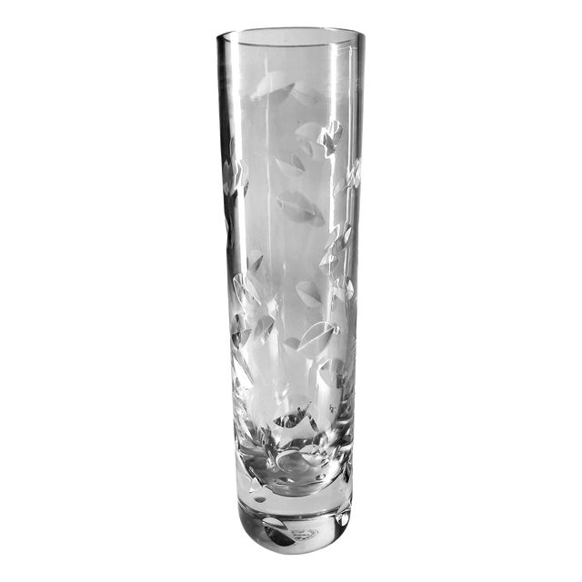 Rice Grain Baccarat Vase from Soliflore, France, 1970s For Sale