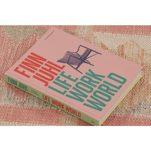 Rug & Kilim’s Scandinavian Style Rug, Geometric Patterns in Rose Pink & Yellow For Sale - Image 10 of 10