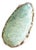 Larimar Large Gemstone Ring Sterling Silver & Gold Vermeil Sz 7 New! For Sale