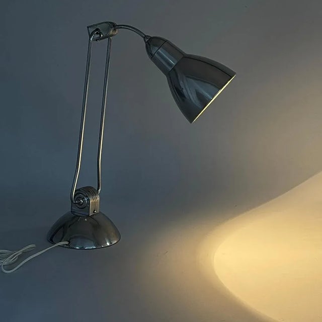 Art Deco Table Lamp Charlotte Perriand Jumo Lamp Work Lamp from Jumo, 1930s For Sale - Image 3 of 10