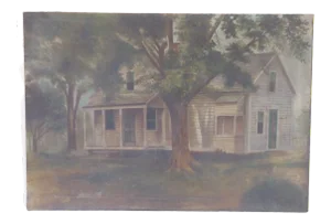 Antique American House Portrait