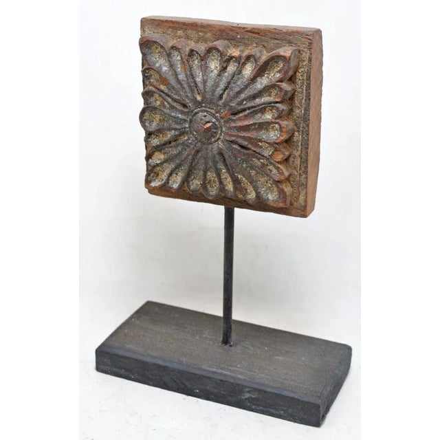 Collection of 3 Early 20th Century South Asian Architectural Fragments on Stands For Sale - Image 4 of 10