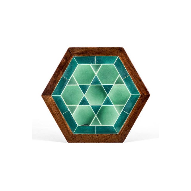 Green Tilled Top Occasional Table For Sale - Image 6 of 13