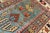 Blue 1880s Antique Shirvan Geometric Blue Hand Knotted Wool Pile Runner Rug - 3’9” x 9’4” For Sale - Image 8 of 10