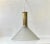 Italian Art Deco Revival Pendant Lamp in Brass and Glass, 1970s For Sale - Image 9 of 9