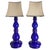 Baluster-Shaped Cobalt Blue Glass Table Lamps from Rosdala Glassworks, 1960s, Set of 2 For Sale - Image 10 of 10