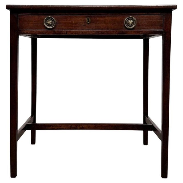 18th Century English Georgian Mahogany Side Table For Sale - Image 12 of 12