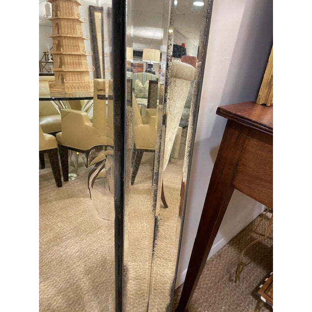 Art Deco Art Deco Style Large Stepped Frame Mirror For Sale - Image 3 of 5