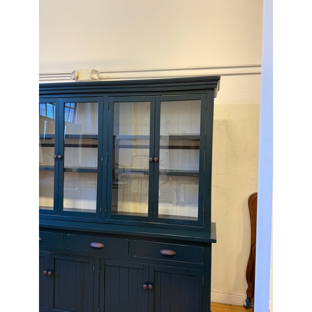 Vintage Mill Werks Napa Farmhouse Sideboard + Glass Door Hutch For Sale - Image 11 of 12