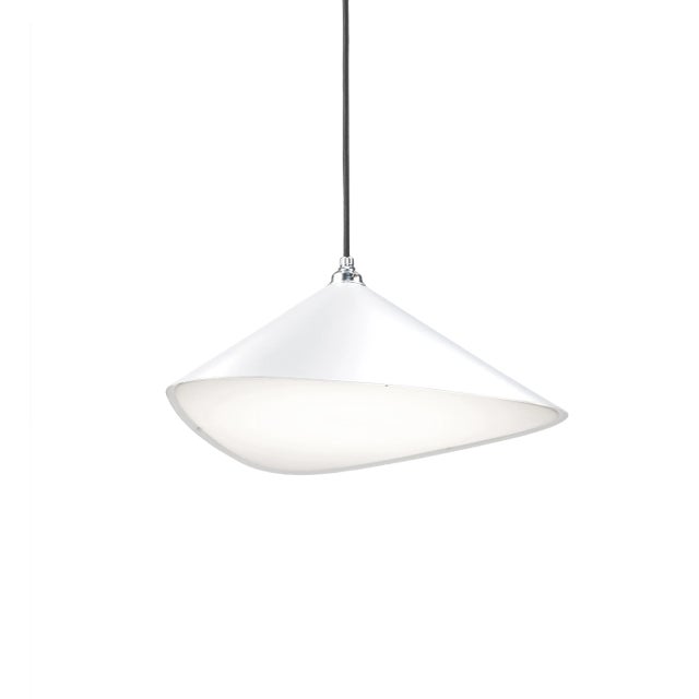 White Emily II White Semi Matte Pendant by Daniel Becker For Sale - Image 8 of 8