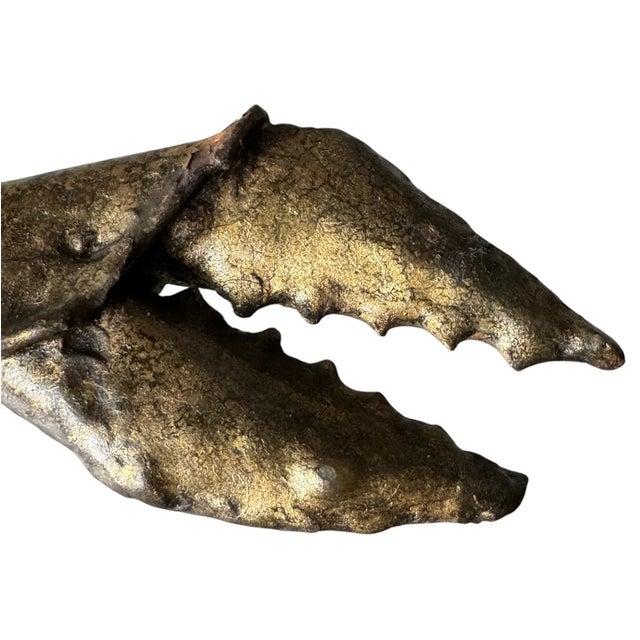 Gilt-Metal Crab Sculpture Attributed Daniël d'Haeseleer , B. 1947 For Sale - Image 4 of 11