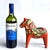 Wood Vintage Swedish Folk Art Wood Dalah Horse For Sale - Image 7 of 13