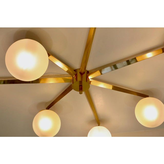 Stella Sette Lune Chandelier by Angelo Lelii for Arredoluce, Italy, 1960s For Sale - Image 13 of 16