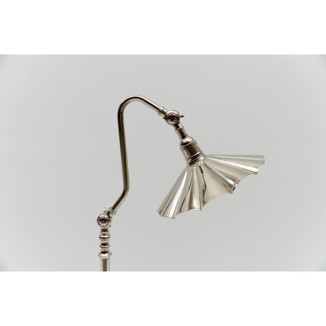 Silver Mid-Century Modern Chrome Adjustable Table Lamp, 1970s For Sale - Image 8 of 11