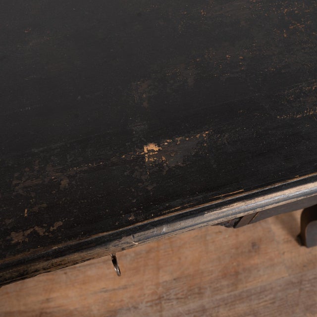 Mid 19th Century Swedish Black Painted Writing Desk For Sale - Image 10 of 13