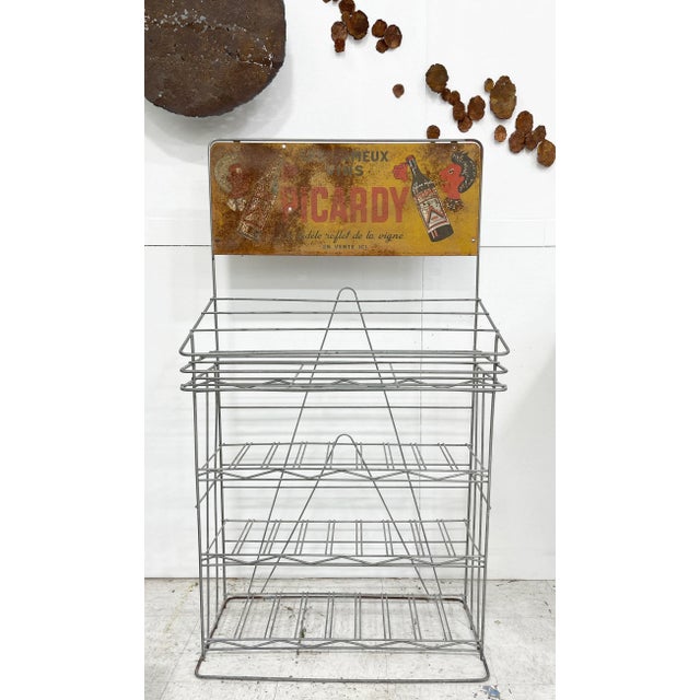 Vintage Mid 20th Century French Picardy Wine Shop Display Rack For Sale - Image 9 of 9