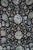 Textile Vintage Oriental Floral All Over Wool & Silk Geometric Black Lotus Area Rug 8' For Sale - Image 7 of 12