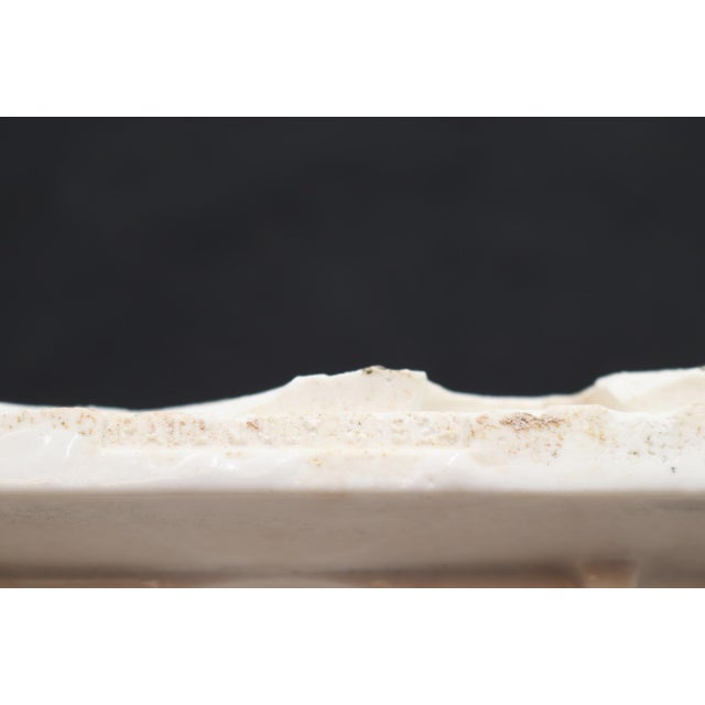 White Vintage White Recessed Bathroom Toothbrush & Cup Holder For Sale - Image 8 of 8