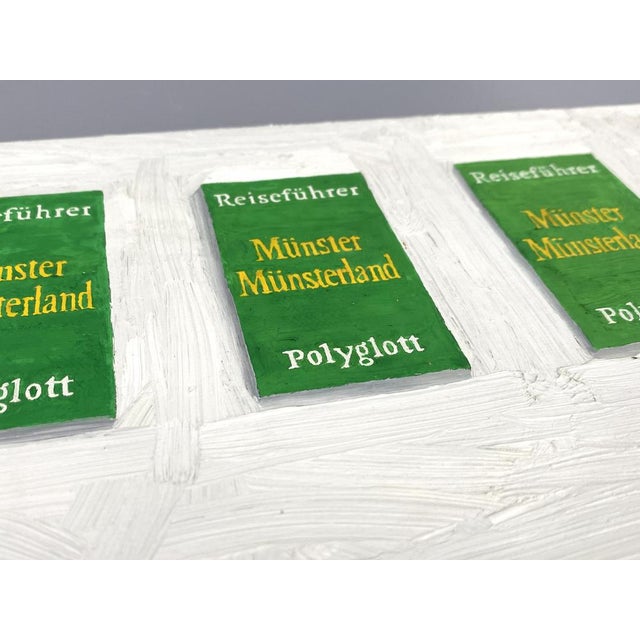 Paintings "Drei Reiseführer für Frau Feldmann" by Peter Zimmermann, Germany, 1992, Canvas For Sale - Image 6 of 12