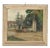 Carlo Cherubini, Landscape with Villa Entrance and Caravan, Oil Painting on Canvas, Framed For Sale