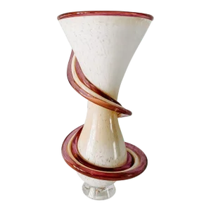 Signed 2012 Chong Postmodern Murano Style Vase