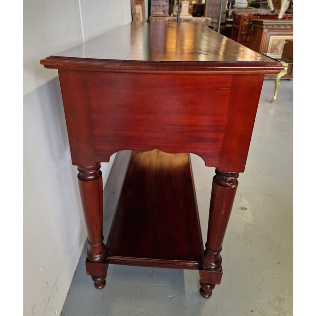 English Mahogany Console Table For Sale - Image 5 of 6
