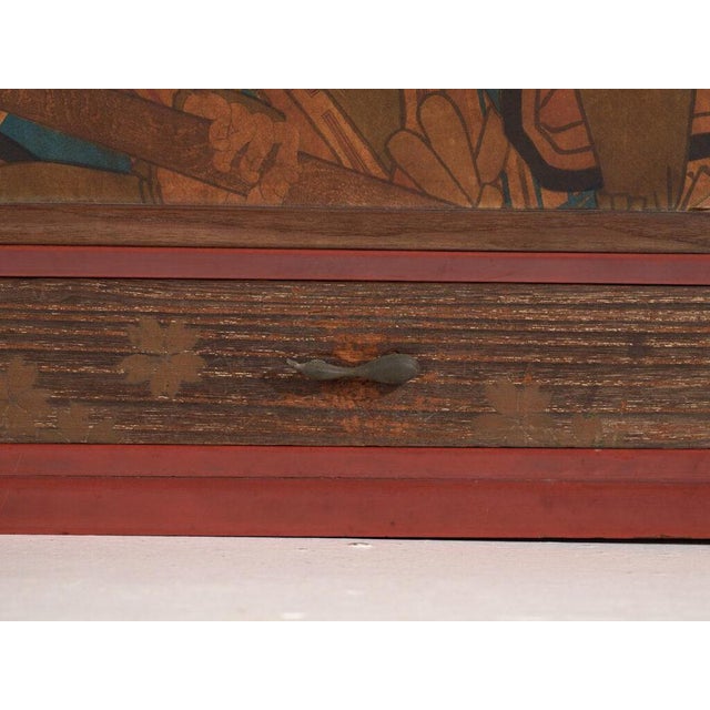 Japanese Cabinet with Kabuki For Sale - Image 10 of 15