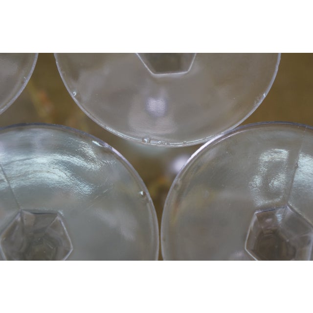 Antique Victorian Bohemian Enameled Decanter & 6 Cordial Goblet Glasses 12" For Sale - Image 14 of 18