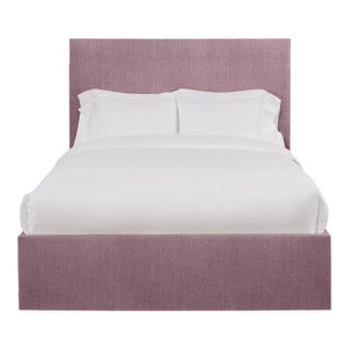 Hadley Full/Double Bedframe, Plum Linen For Sale