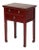 Late 19th Century Red Lacquered 3 Drawer Nightstand For Sale