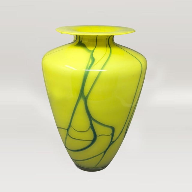Large Mid-Century Modern Murano Glass Statement Vase by Dogi, 1960s For Sale - Image 6 of 10