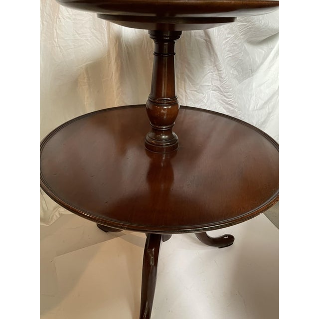 Late 19th Century Antique Two‑Tier Mahogany Gueridon Table, Late 19th Century For Sale - Image 5 of 11
