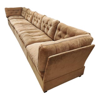 Vintage Five-Piece Modular Corduroy Rib Sofa, 1970s For Sale