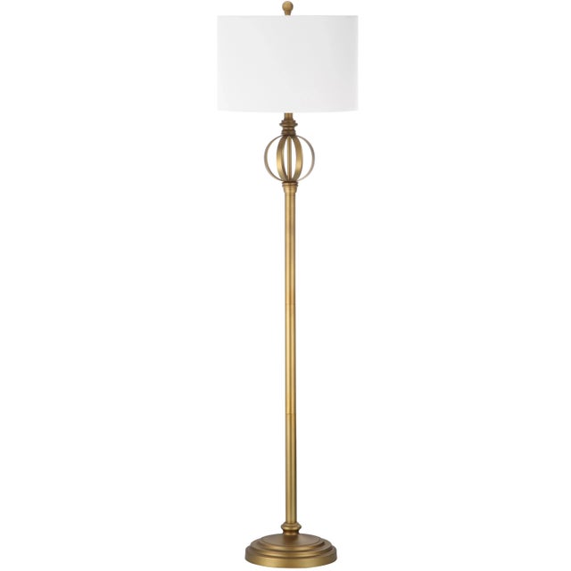 61.5-Inch H Sphere Floor Lamp - Gold For Sale In Philadelphia - Image 6 of 6
