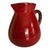 1990s Vintage French Ceramic Pitcher in Rich Crimson Red Glaze For Sale - Image 5 of 9