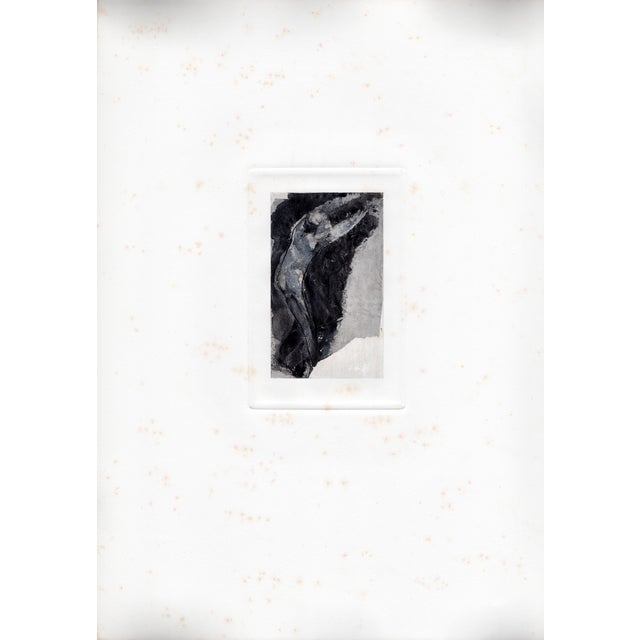 Auguste rodin (1840-1917) "ombre" (shadow) engraving / heliogravure plate # 6 from "le dessins de auguste rodin" published...