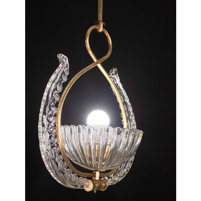 1940s Art Decò Barovier and Toso Chandelier, 1940s For Sale - Image 10 of 13
