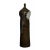 Modern artist handmade vase, this vase is made of ceramic painted with different gloss brown colors tone, decorated with...
