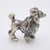 Vintage Italian Handmade Genuine Silver Poodle Dog Rare Micro Dollhouse Miniature For Sale - Image 4 of 10