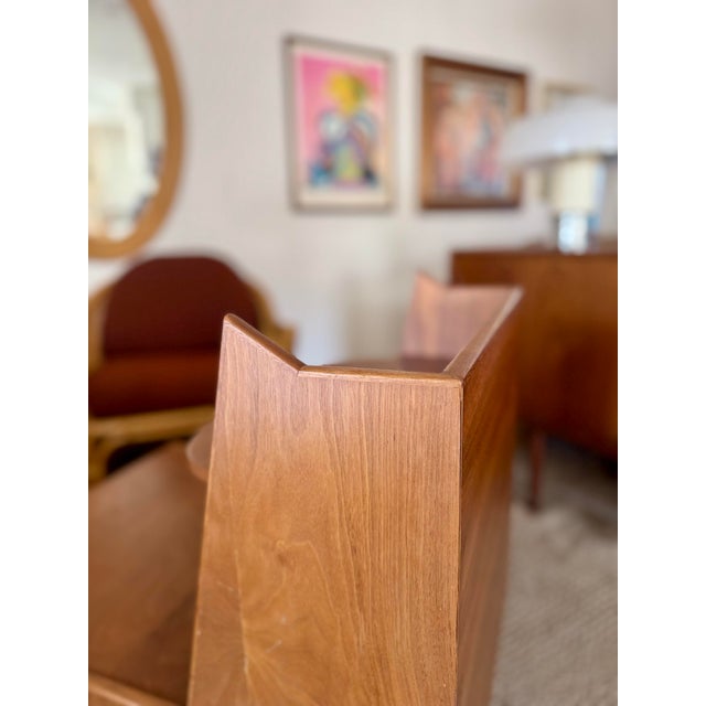 A Stunning Walnut Night Stand by Kipp Stewart for the Drexel Declaration Line, Circa 1960s. For Sale - Image 11 of 12