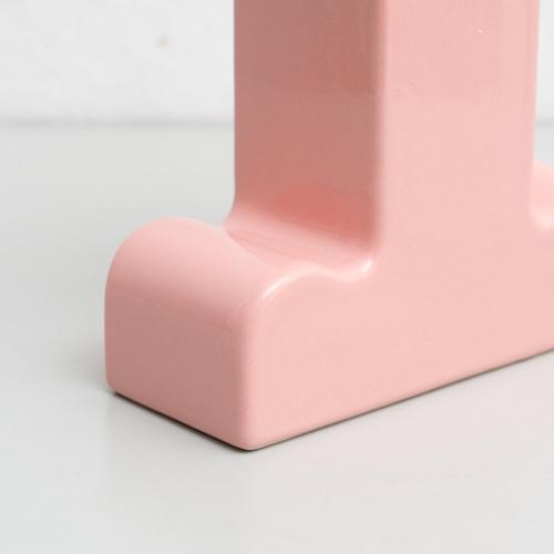 Pink Ceramic Shiva Flower Vase by Ettore Sottsass for BD Barcelona, 2015 For Sale - Image 12 of 16