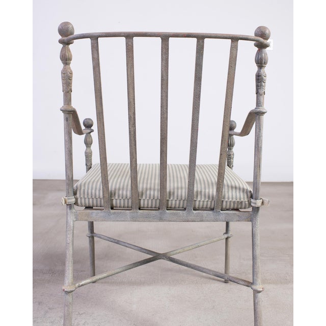 Set of Four Michael Taylor Montecito Garden Dining Armchairs For Sale - Image 17 of 18