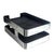 1960's Radius One Aluminum Double Letter Desk Tray Designed by William Sklaroff For Sale In Miami - Image 6 of 15
