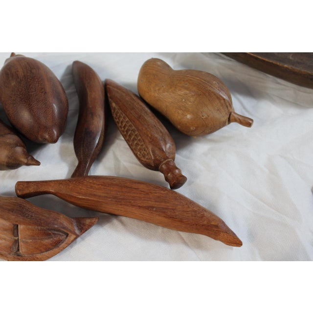Wooden Fruits and Tray, Set of 8 For Sale - Image 16 of 18