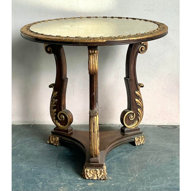 Mid 20th Century Vintage Regency Gilt Tipped Side Table For Sale - Image 5 of 7